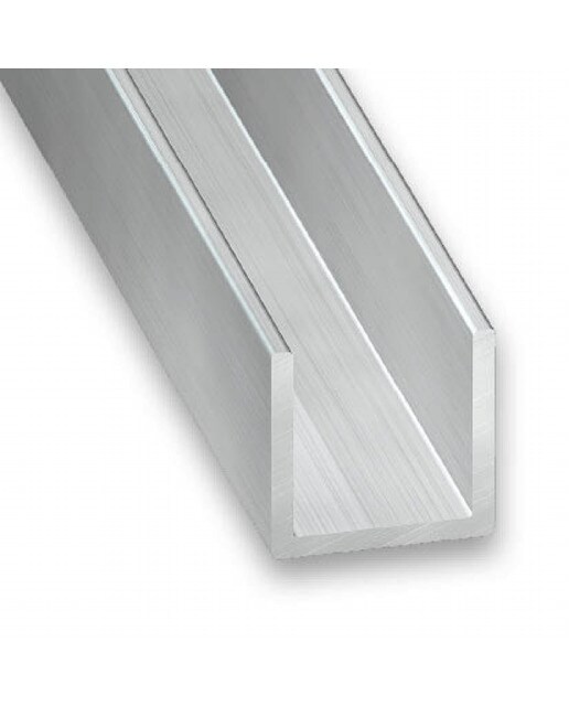 Imagen 0 de Perfil en "U" Aluminio en Bruto 2 m