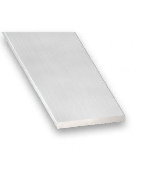 Perfil Liso Aluminio Anodizado Incoloro 1 m 1