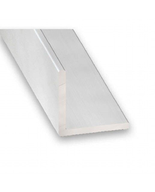 Perfil Ángulo Aluminio Anodizado Incoloro 1 m 1