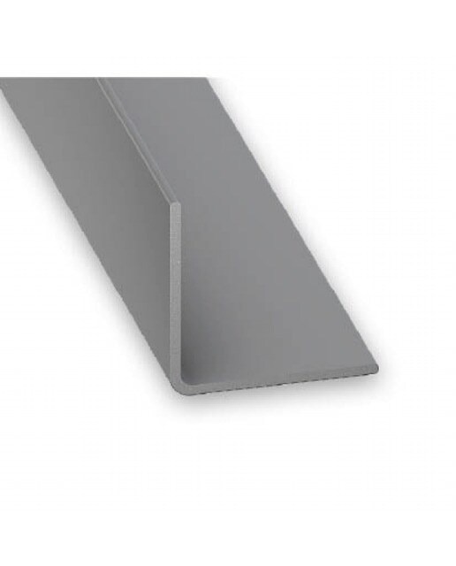 Perfil Ángulo PVC 1 m Gris-1