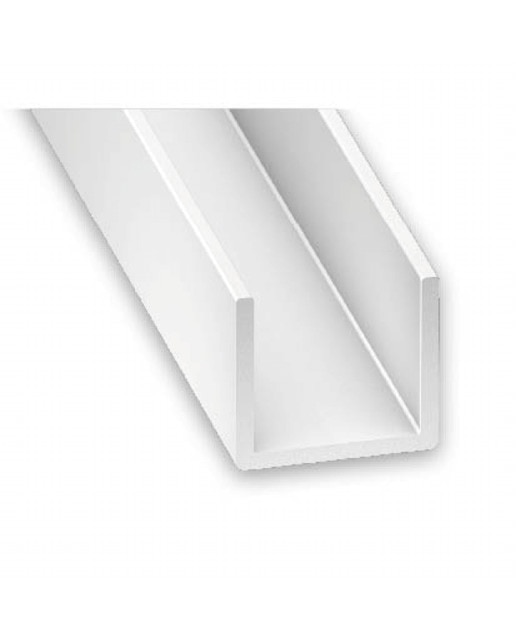 Perfil em "U" PVC Branco - 1 m Branco-1