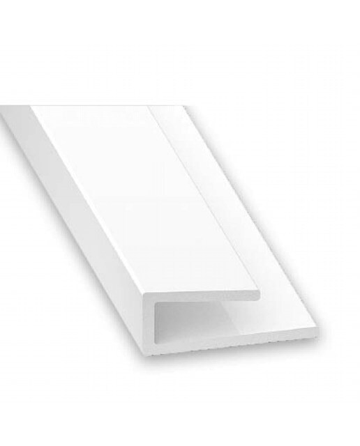 Perfil PVC para Paneles 1 m Blanco-1