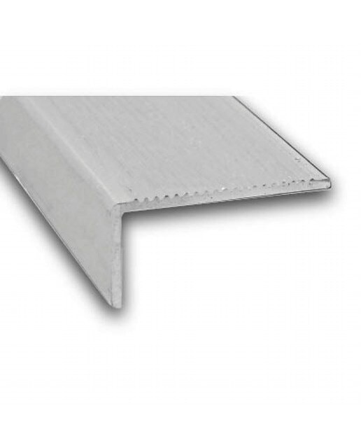 Imagen 0 de Perfil Borde Escalón Aluminio Bruto 2 m