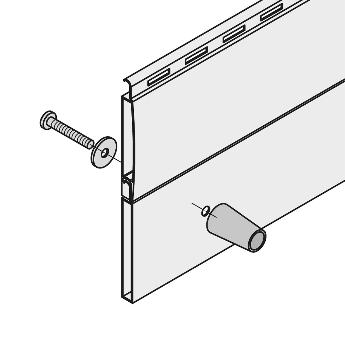 Tope Persiana con Tornillo 2 Uds Marrón-4