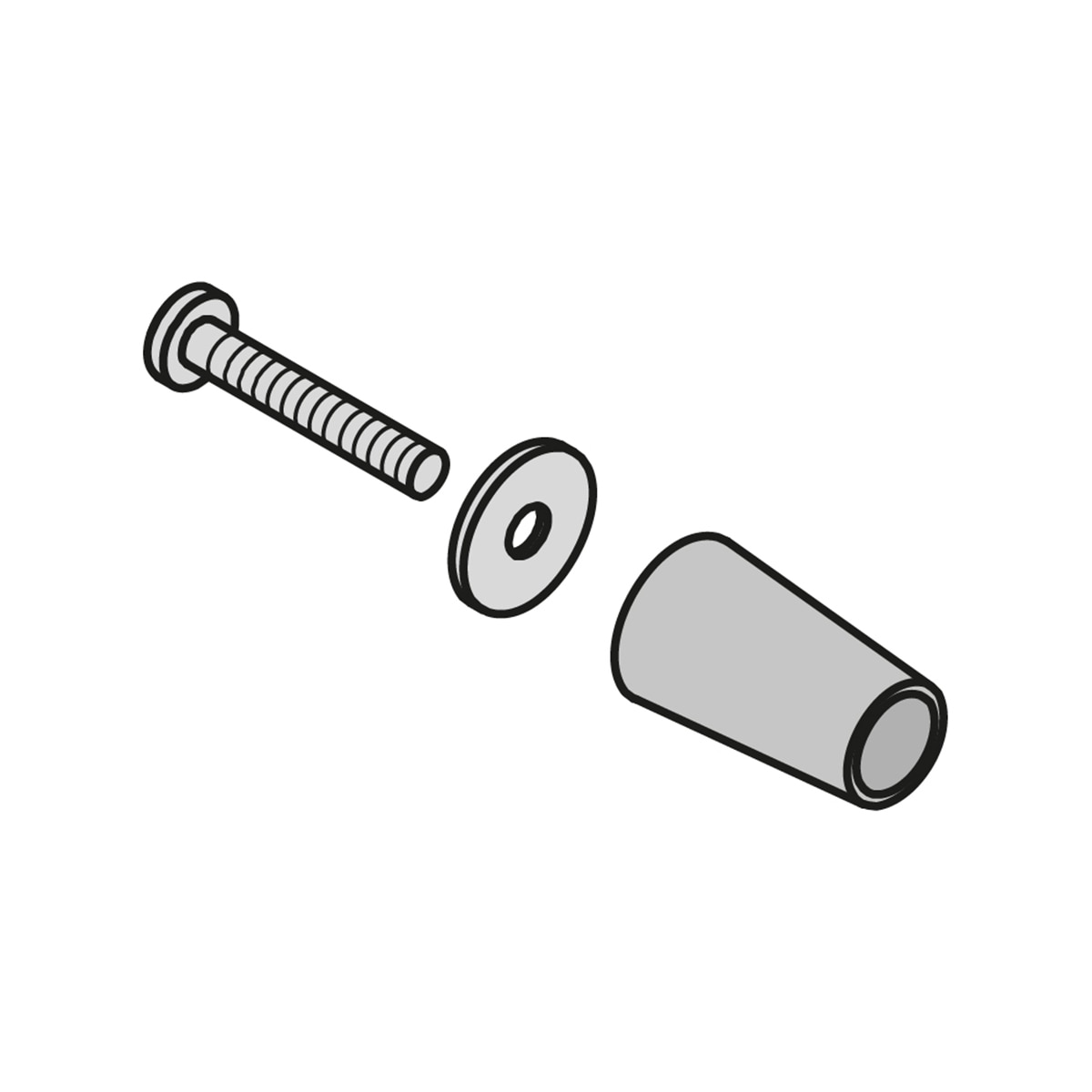 Tope Persiana con Tornillo 2 Uds Bronce-3