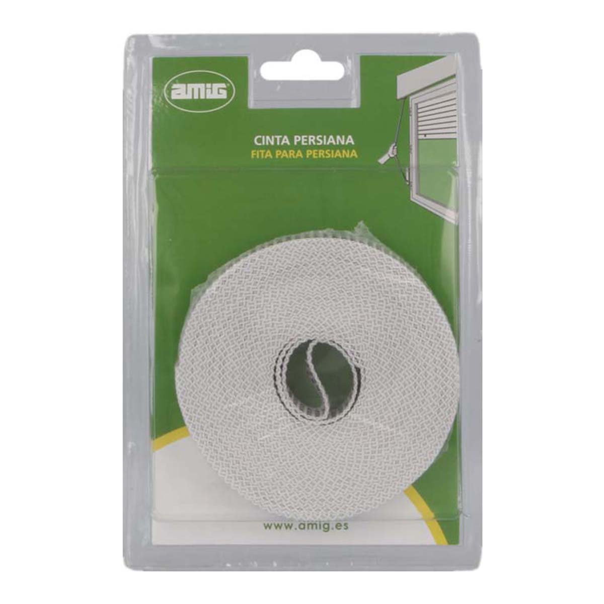 Cinta Persiana 6 m Blanco / Negro-2