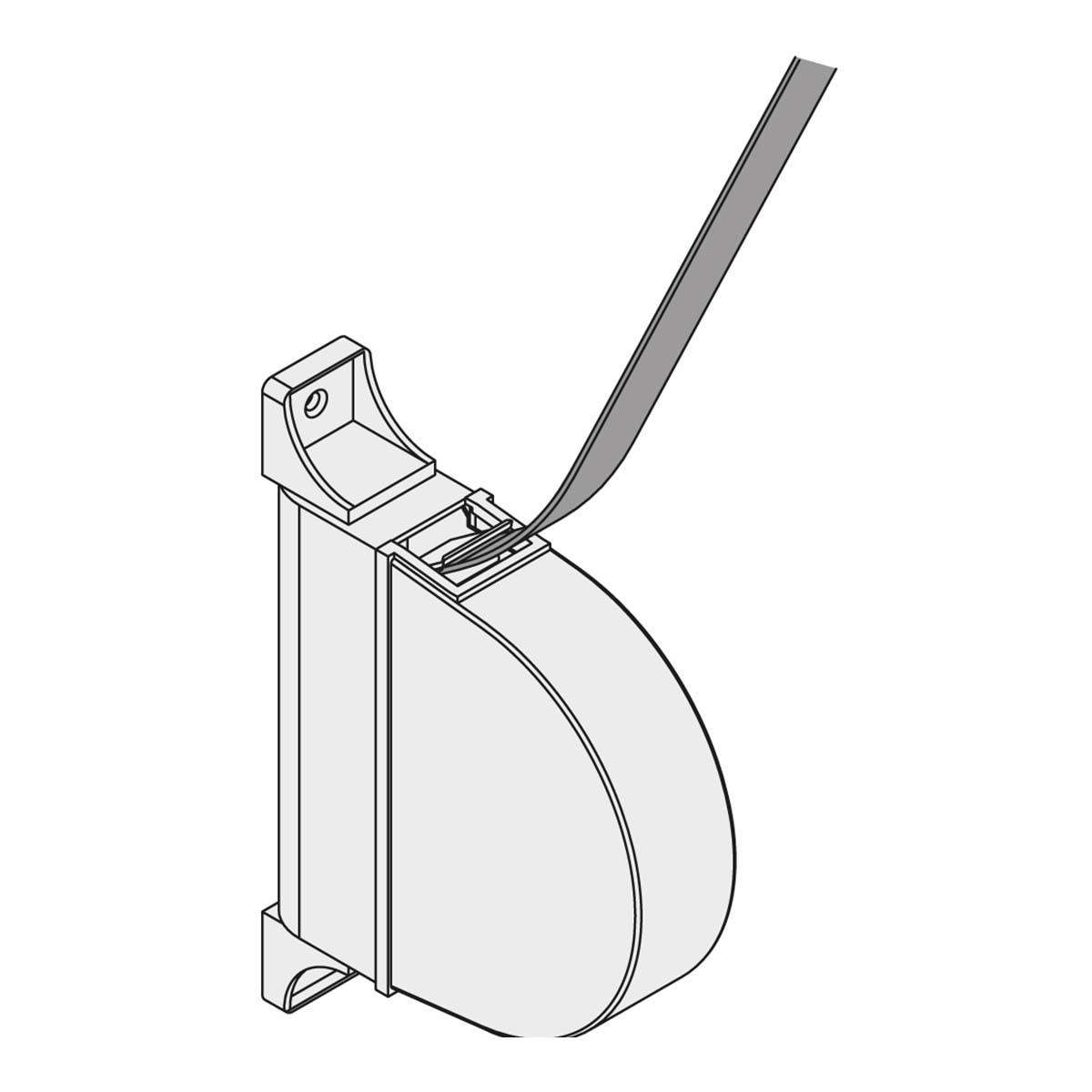 Recogedor Abatible Persiana 14 mm Marfil-3