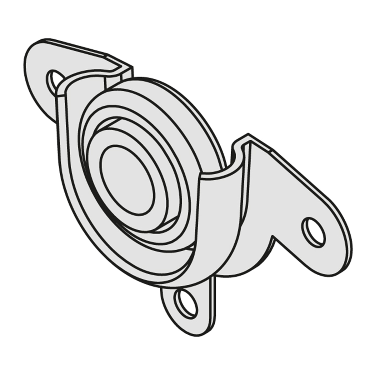 Soporte y Rodamiento para Persianas 2 Uds Zincado-3