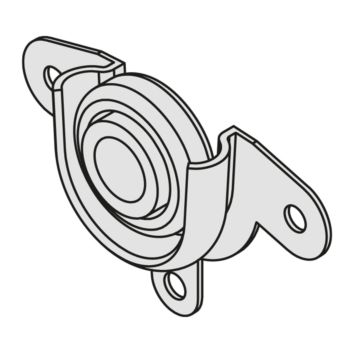 Soporte y Rodamiento para Persianas 2 Uds Zincado-3