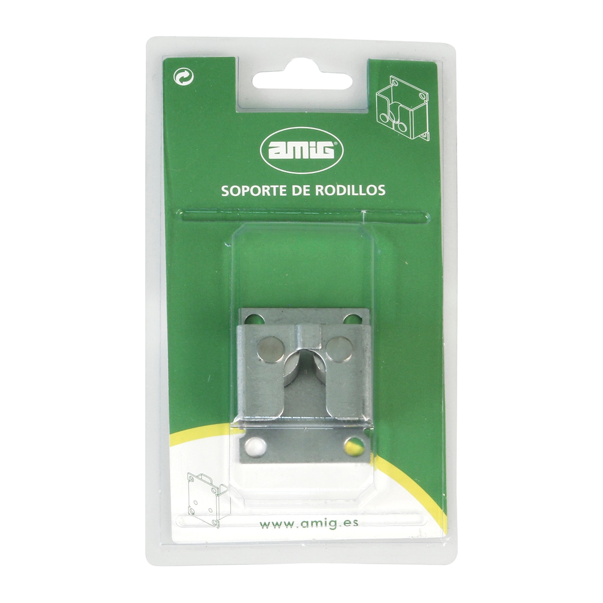 Soporte de Rodillos para Persianas Acero-2