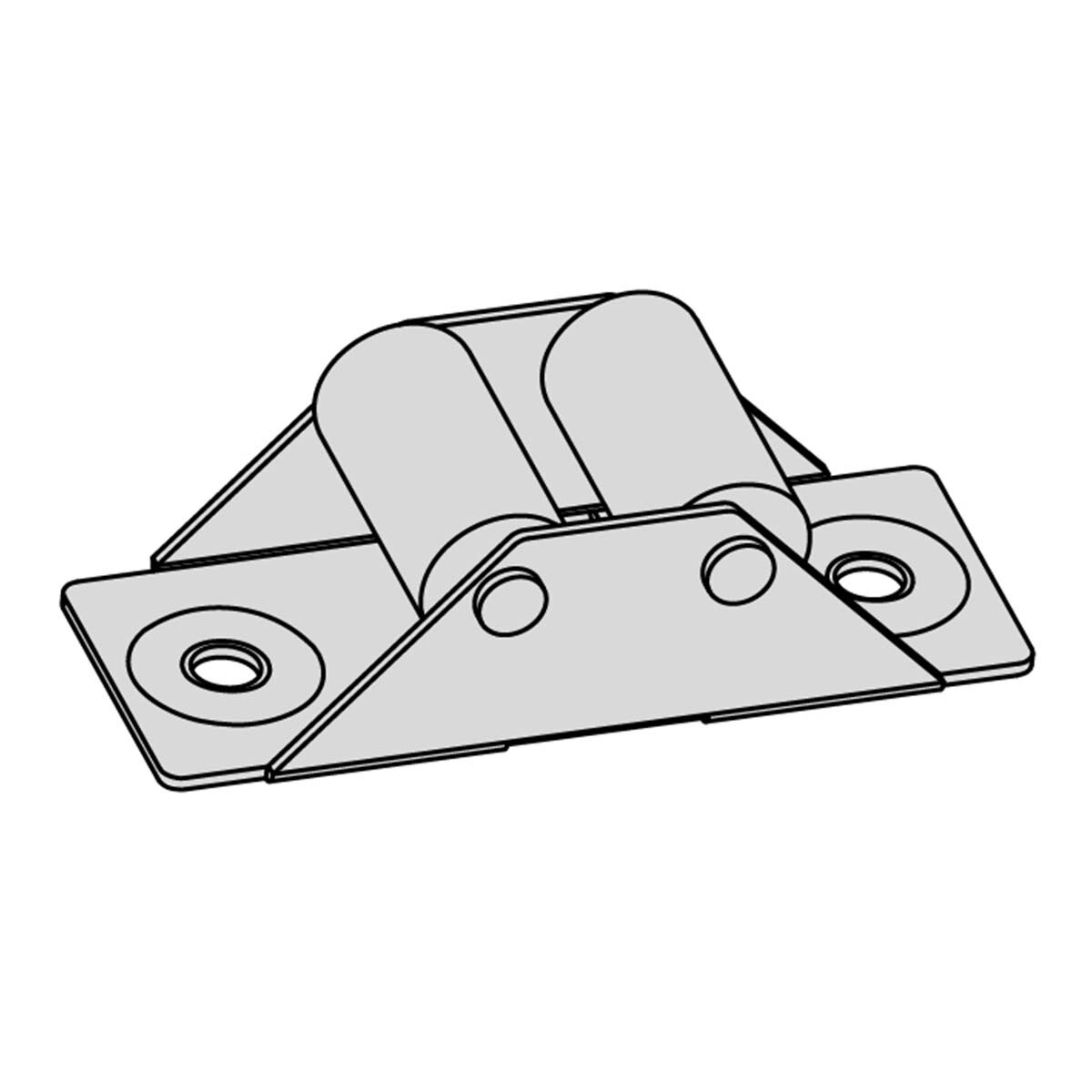 Guía Cinta 22 mm Persianas Gris-3