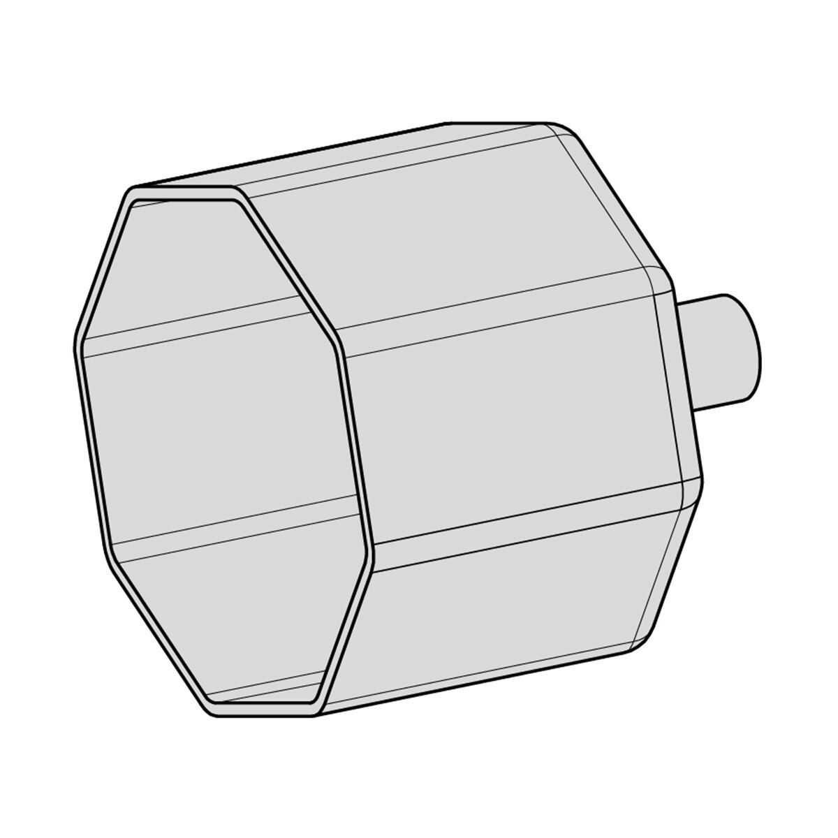Contera metálica Persiana 57 mm Gris-2