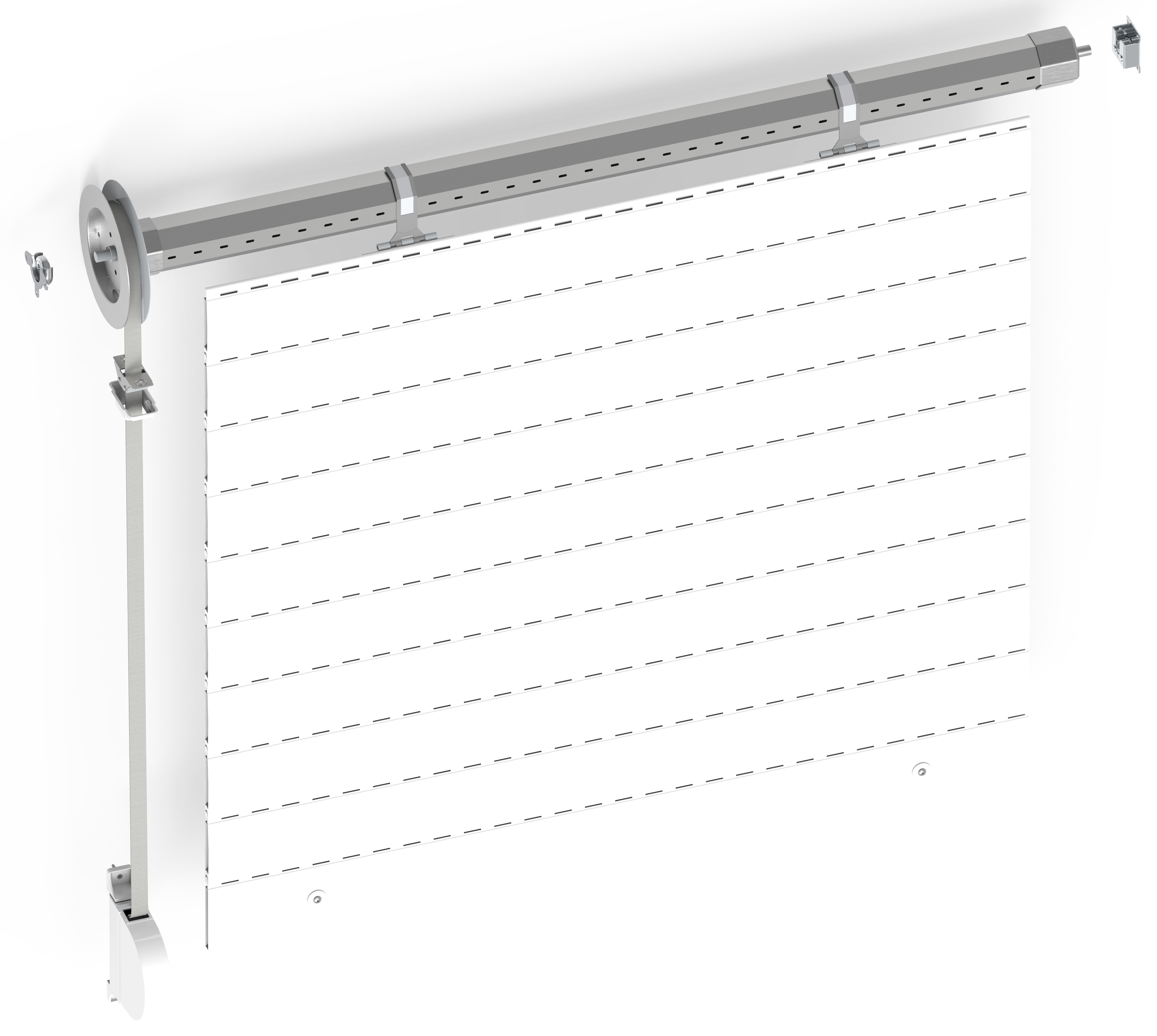 Pack 10 Lamas PVC Persiana Intermedia 50 mm Blanco-5