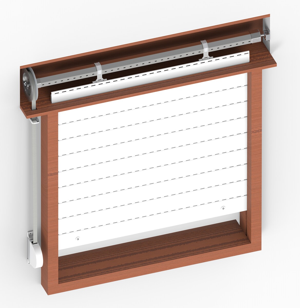 Pack de 3 Remates Finais de Persiana 50 mm Marfim-4