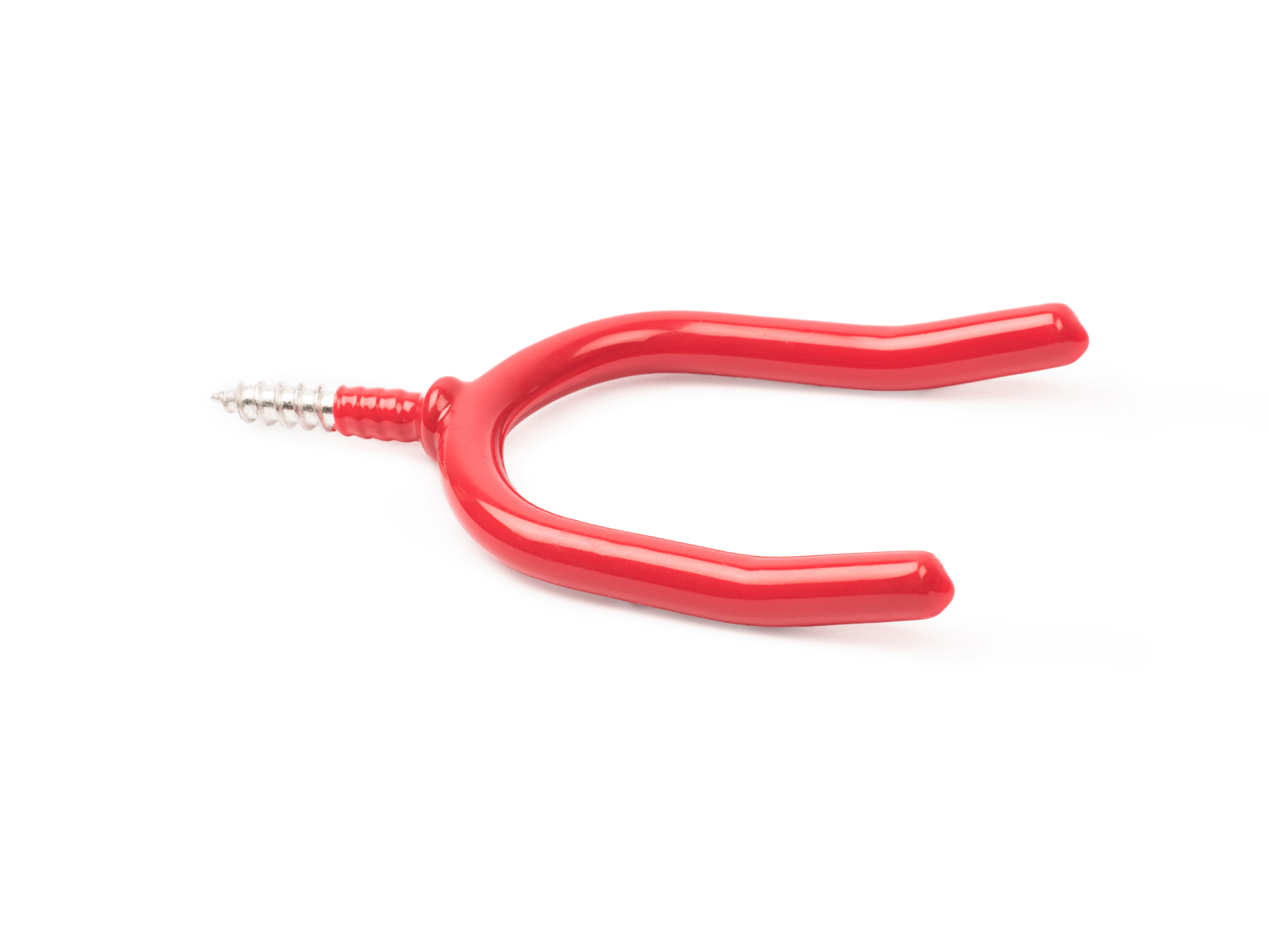 Rei - Gancho Rosca a Pared Doble Rojo.