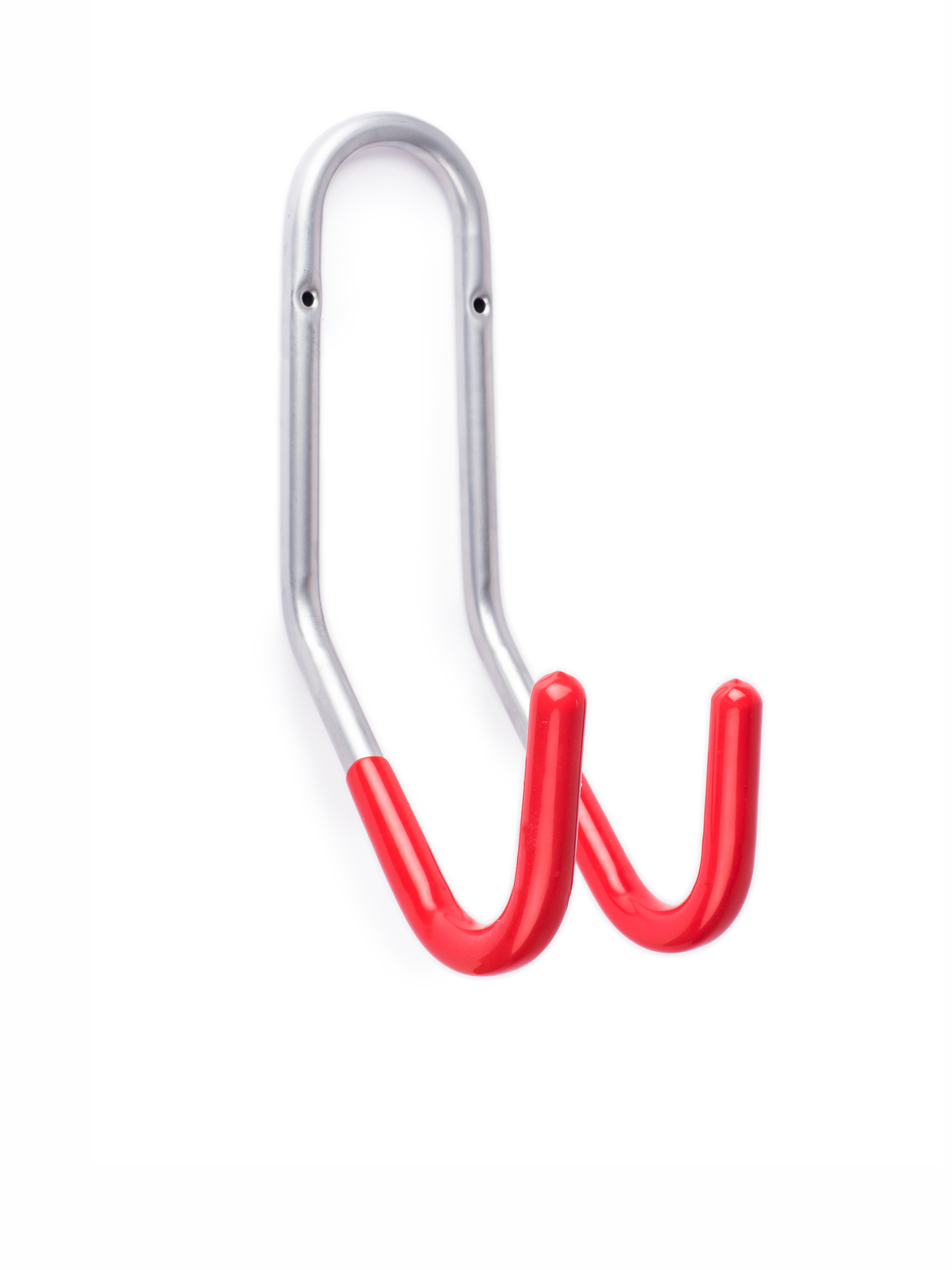 Rei - Gancho Bicicletas Doble Zincado Forrado Rojo.