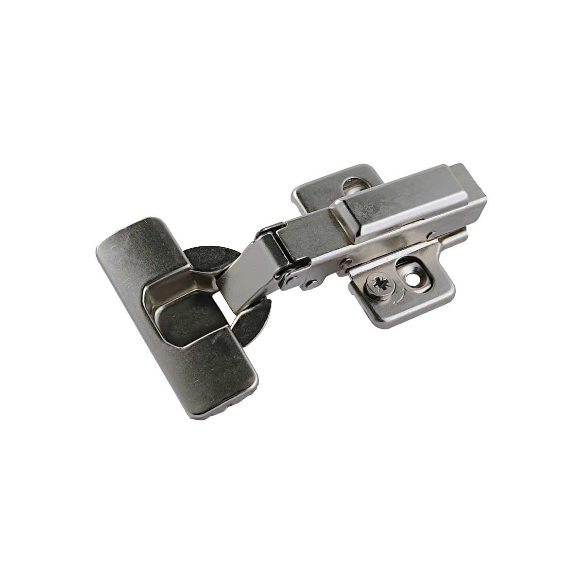 Pack 6 Uds Bisagras Rectas Cazoleta Clip con Freno y Regulación Ø 35 mm Níquel-1