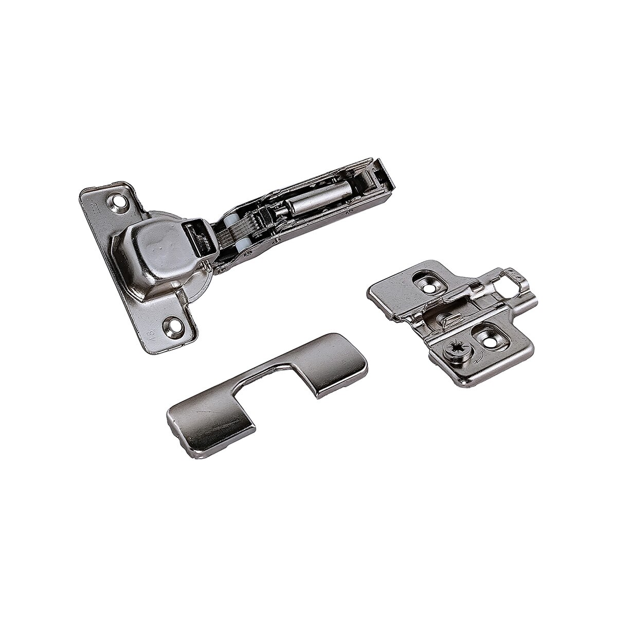 Pack 6 Uds Bisagras Inversas Acodadas con Freno Ø 35 mm Níquel-2