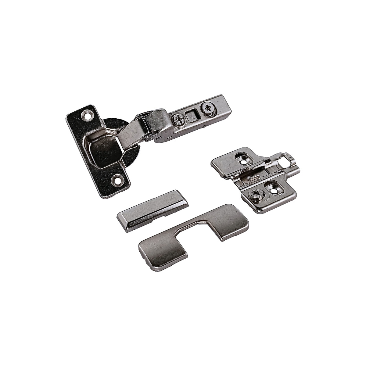 Pack 6 Uds Bisagras Súper Acodadadas Cazoleta Clip con Freno y Regulación Ø 35 mm Níquel-2