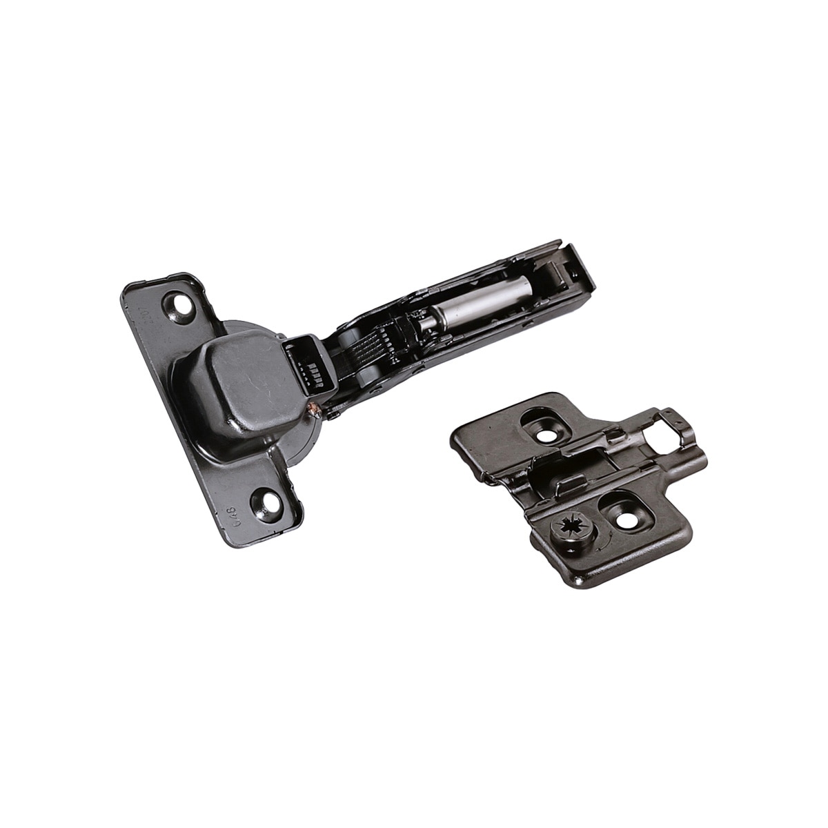 Pack 6 Uds Bisagras Inversas Acodadas con Freno Ø 35 mm Antracita-2