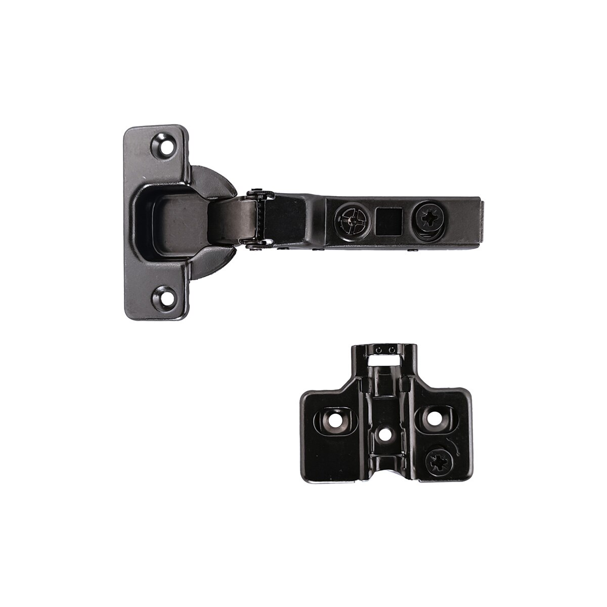 Pack 6 Uds Bisagras Inversas Acodadas con Freno Ø 35 mm Antracita-3
