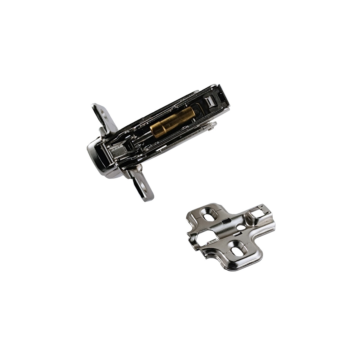 Pack 3 Uds Bisagras Cazoleta con Freno Apertura 165º Ø 35 mm Níquel-2