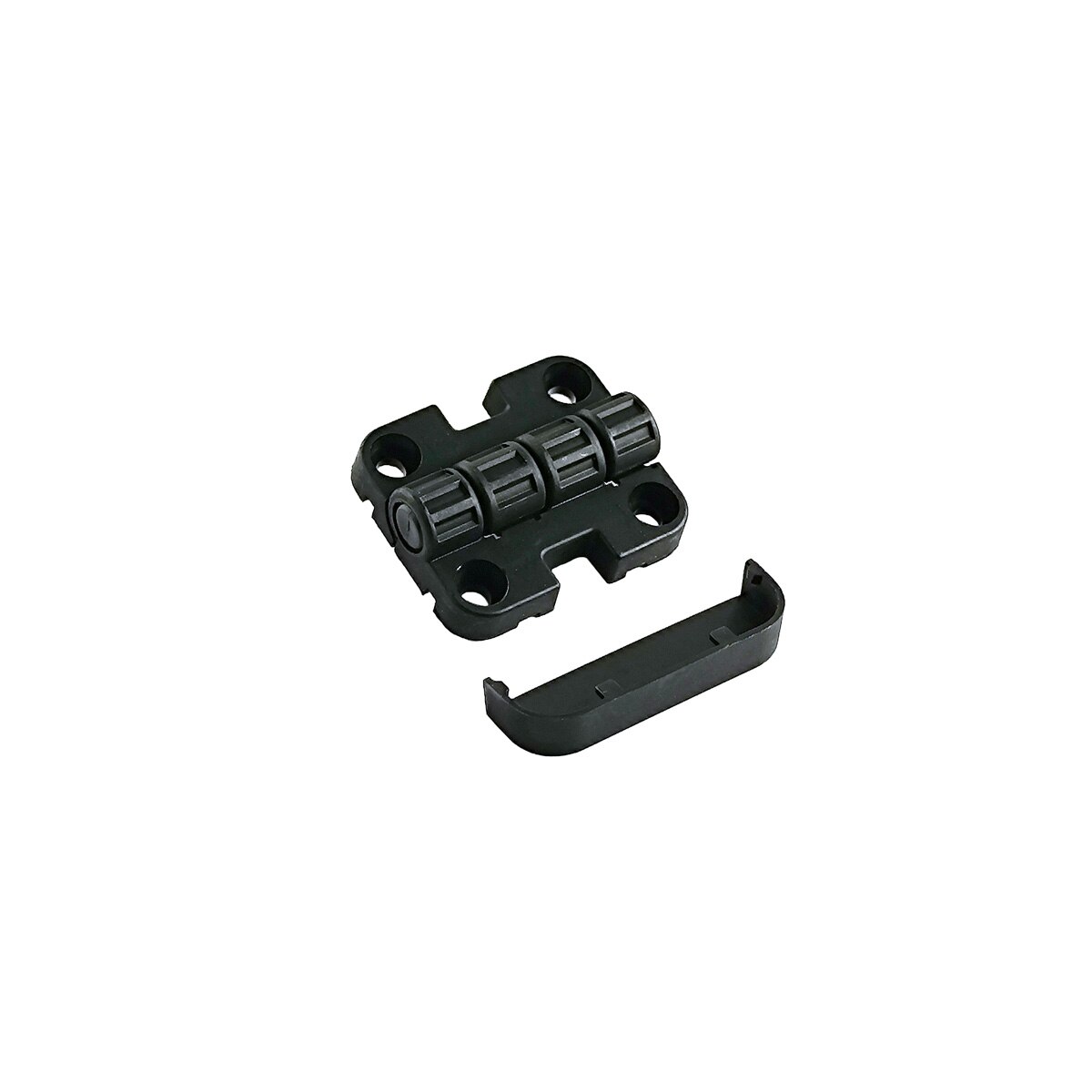 Pack 4 Uds Bisagras Negras de Resina Negro-2