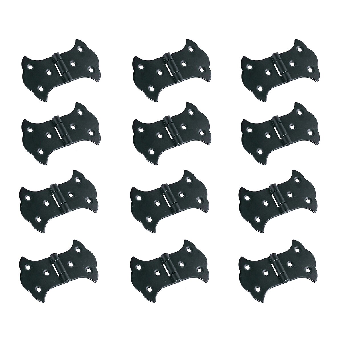 Imagen 0 de Pack 12 Uds Bisagras Negras