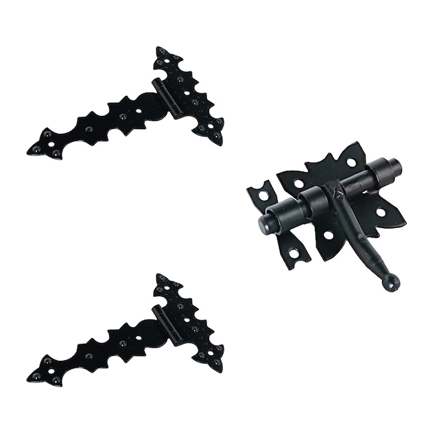 Imagen 0 de Kit 2 Uds Bisagras + Pasadores Negros