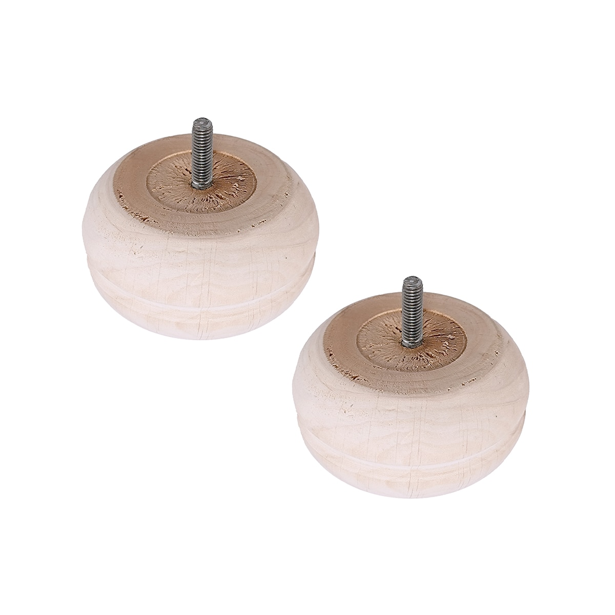 Pack 2 Patas Madera de Haya Roscadas M8 Haya-3