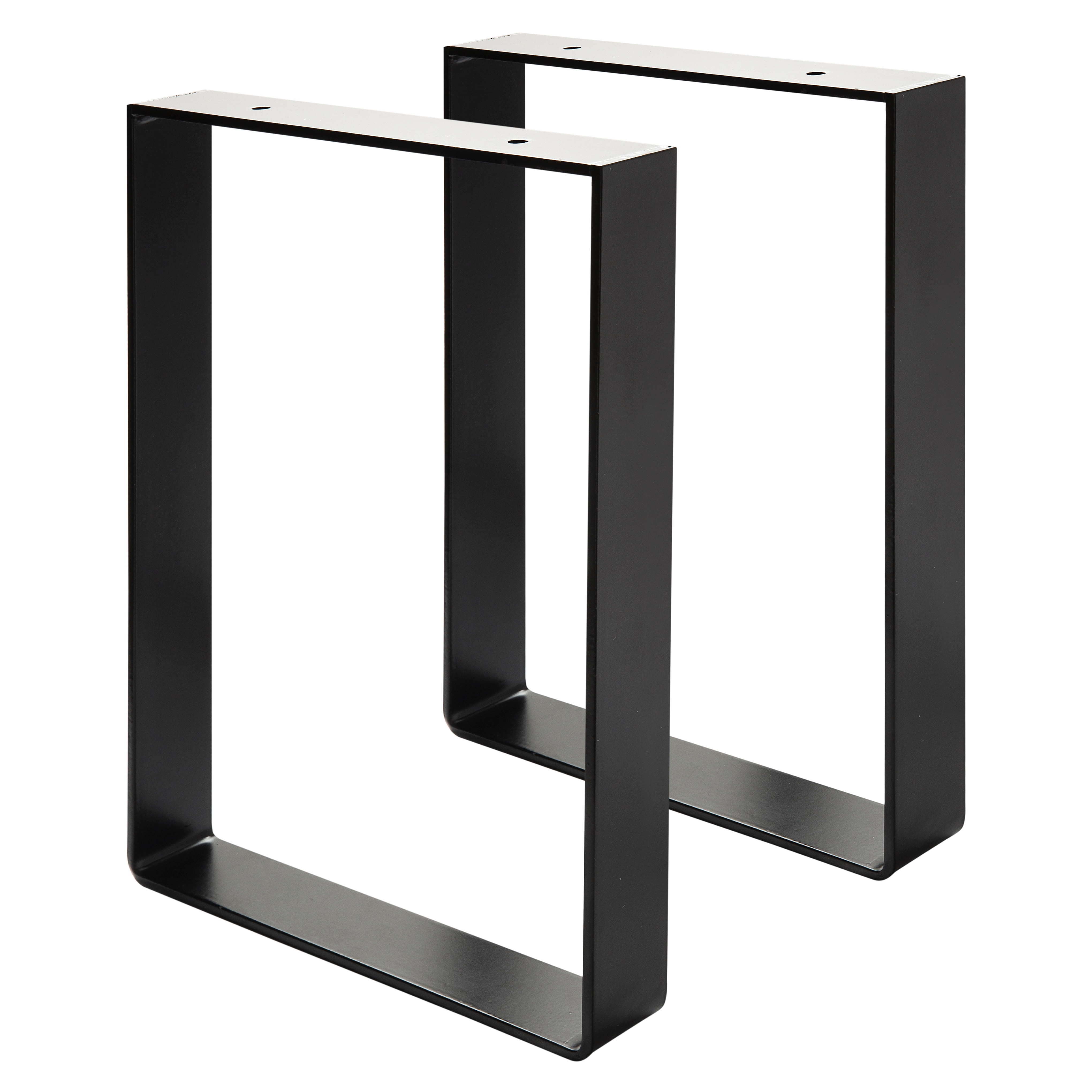 Pack 2  Patas Rectangulares Negro-1