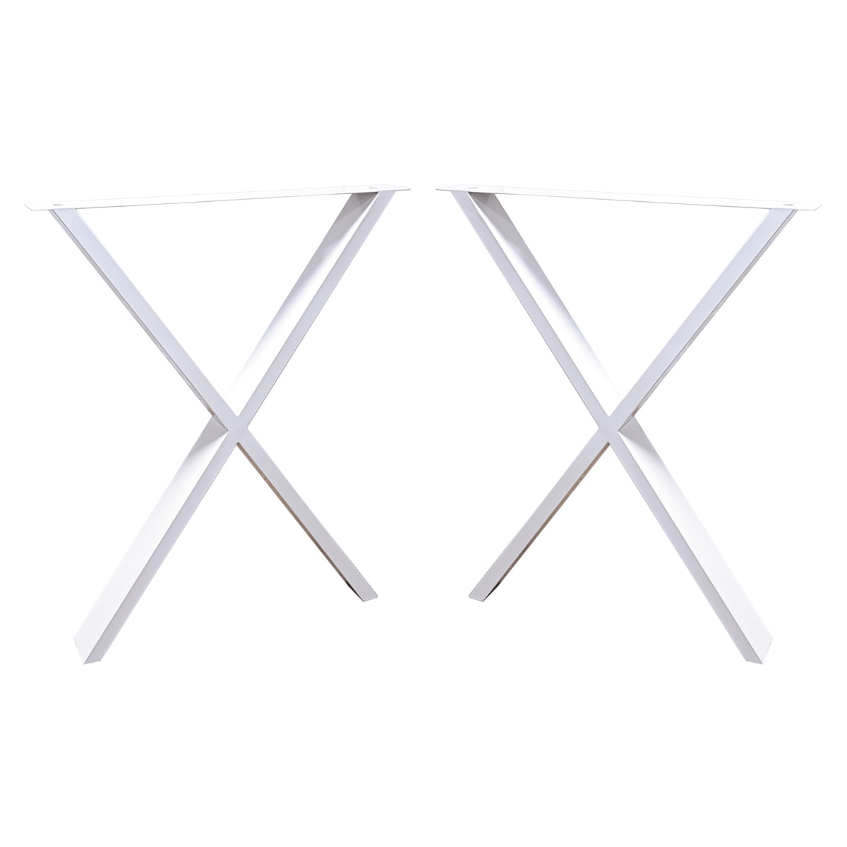 Pack 2  Patas Mesa Forma X Blanco-1