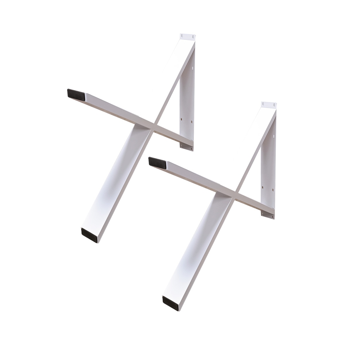 Pack 2  Patas Mesa Forma X Blanco-3