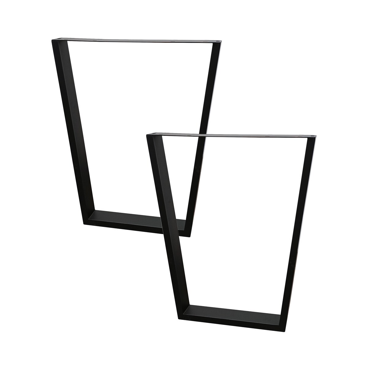 Pack 2  Patas Trapezoidales Negro-2