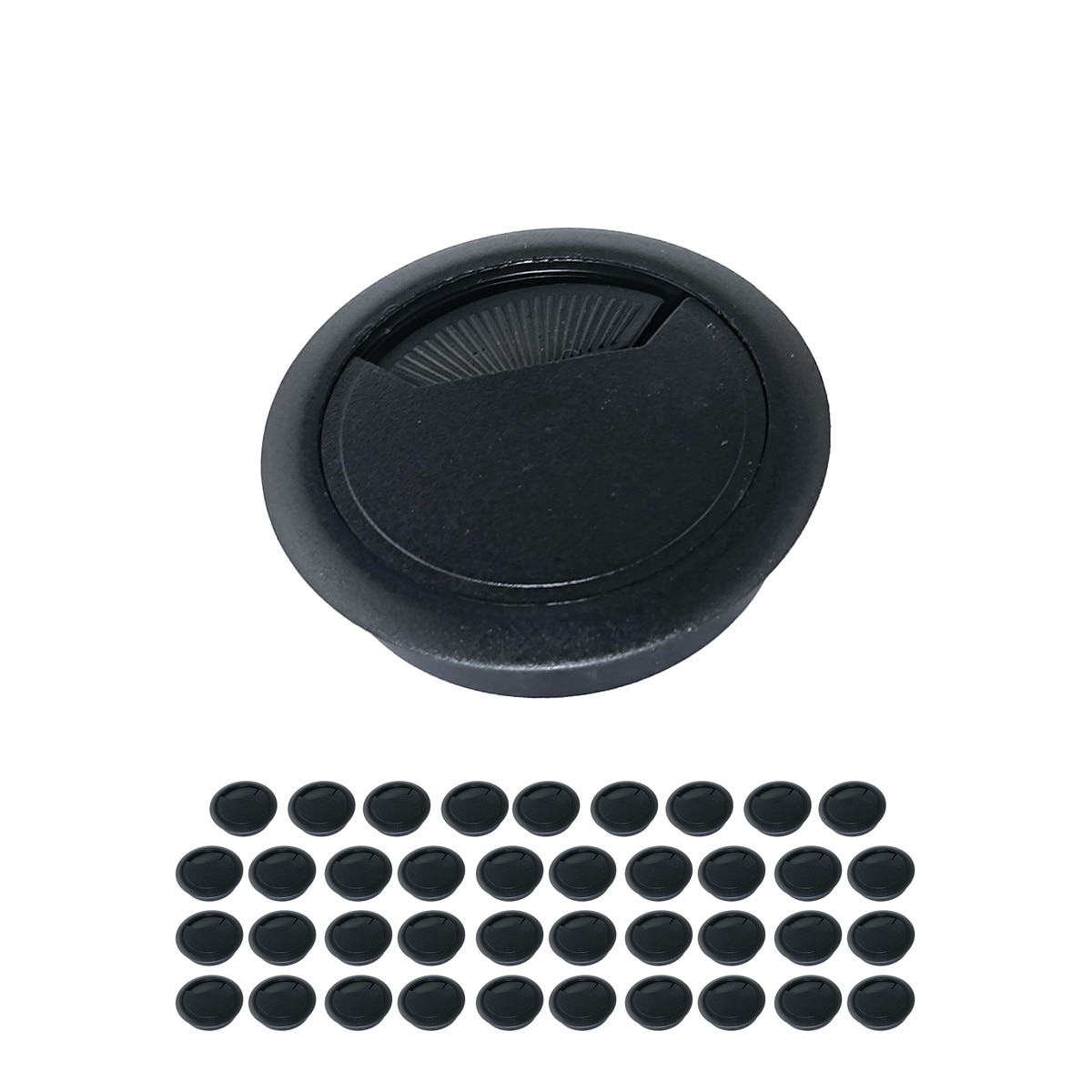 Pack 20 Uds Tapas Pasacables Negro-1