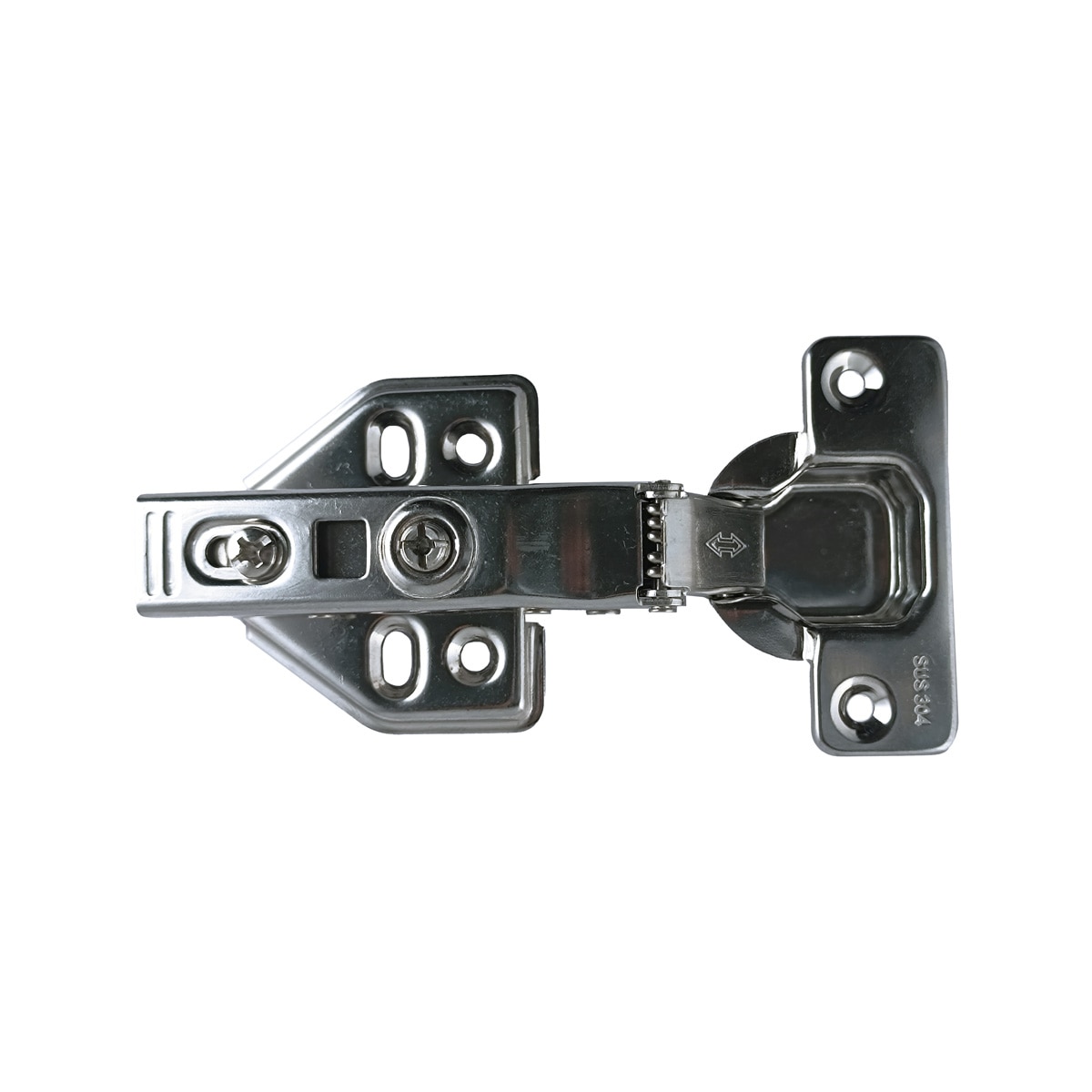 Pack 6 Uds Bisagras Rectas Cazoleta con Freno Apertura 105º Ø 35 mm Acero Inox-4