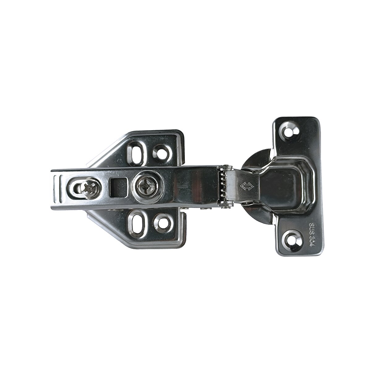 Pack 6 Uds Bisagras Rectas Cazoleta con Freno Apertura 105º Ø 35 mm Acero Inox-5