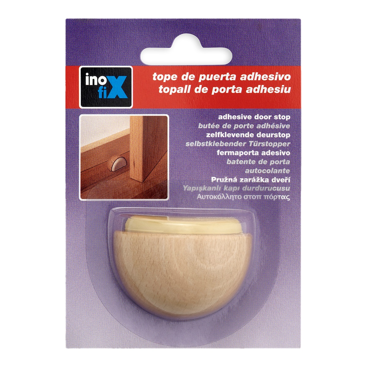 Tope Adhesivo Madera Media Luna Haya-2