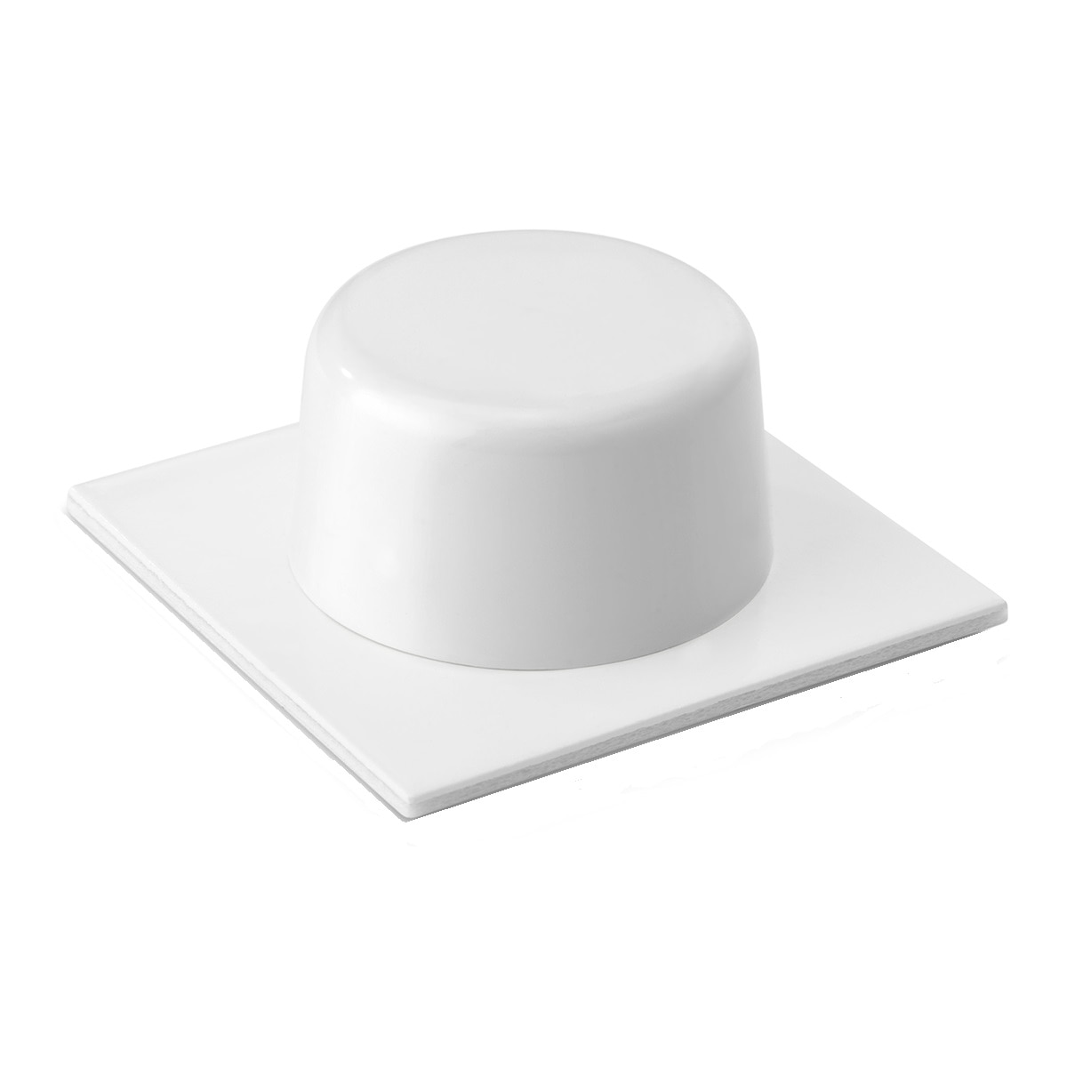 Imagen 0 de Tope Adhesivo PVC Base Metálica Lacada 2 Uds