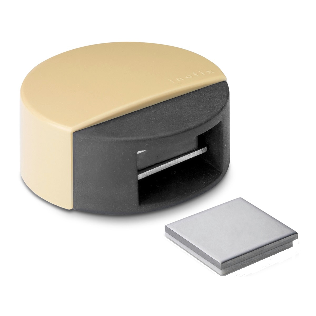 Tope Adhesivo Retenedor Magnético Beige-1