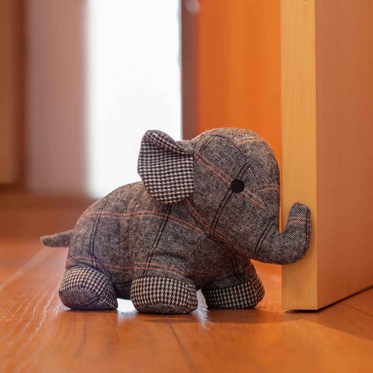 Batente Têxtil Decorativo Elefante Cinzento-2
