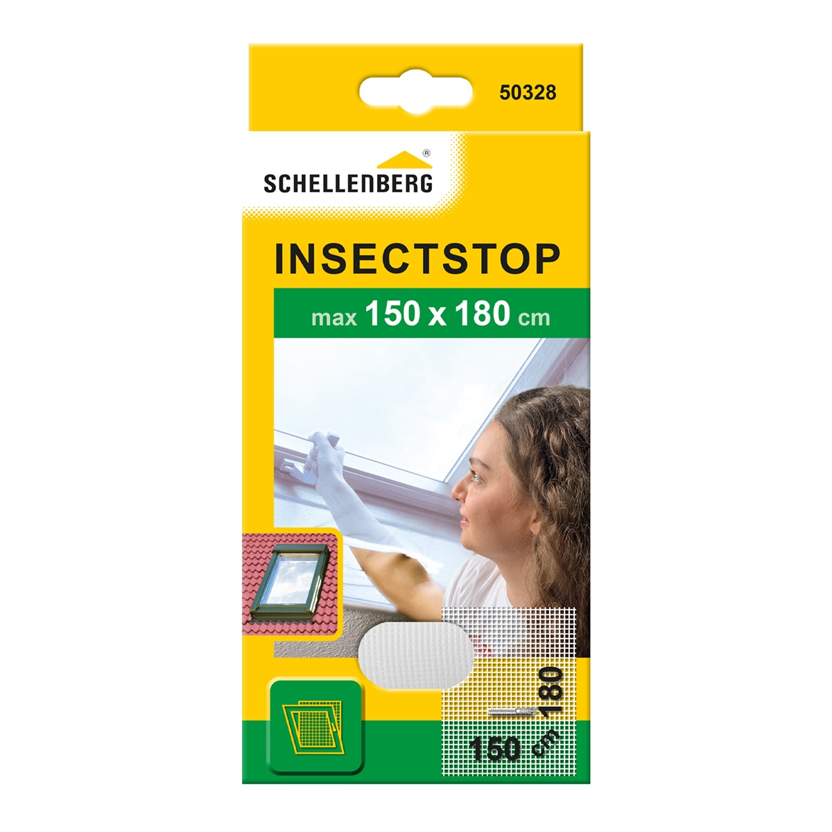 Mosquitera Cremallera Ventanas Techo 150 x 180 cm Blanco-5