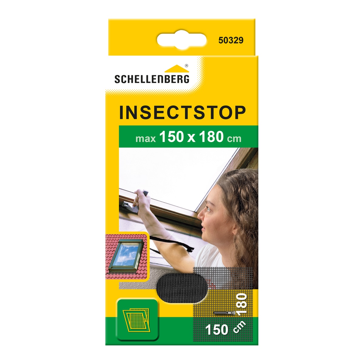 Mosquitera Cremallera Ventanas Techo 150 x 180 cm Antracita-5