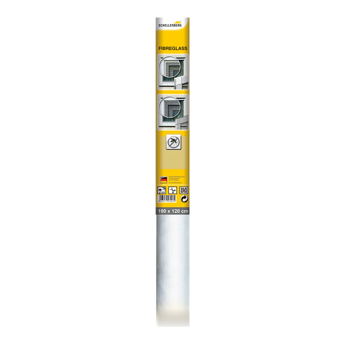 Rollo Fibra de Vidrio para Mosquiteras 100 x 120 cm Blanco-6