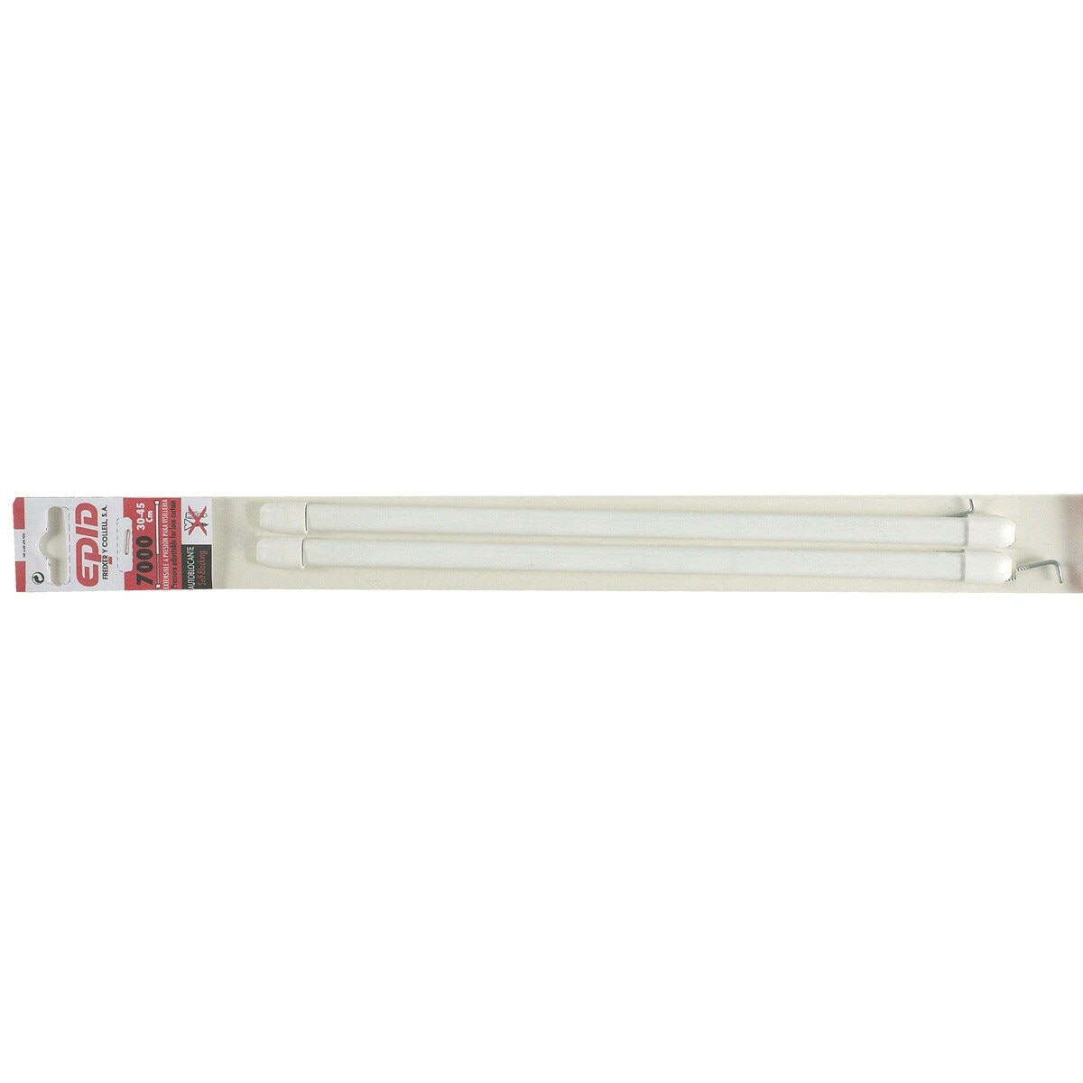 Varilla Extensible a Presión 2 Uds 30 a 45 cm Blanco-2