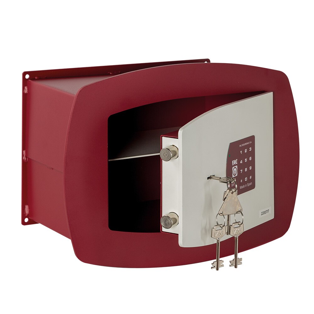 Caja Fuerte Electrónica para Empotrar a Pared Red Box 2-E Blanco / Rojo-2