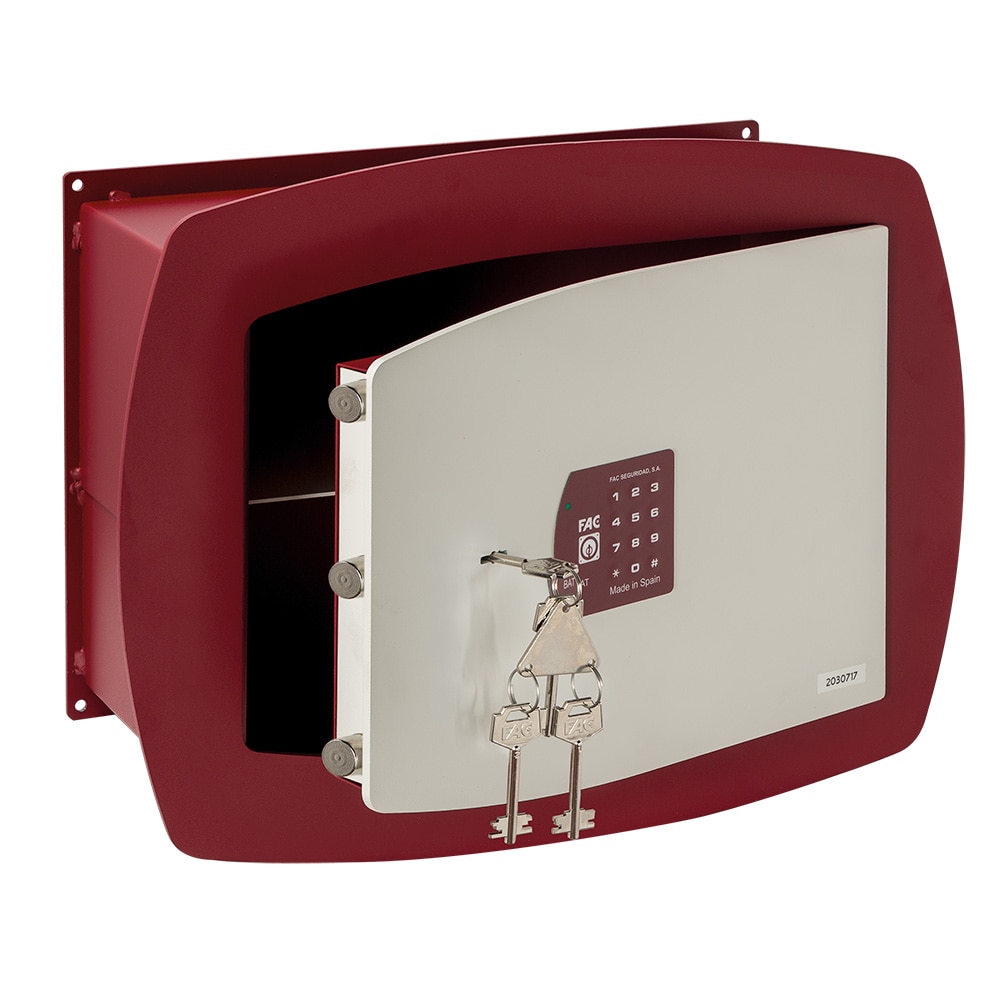 Caja Fuerte Electrónica para Empotrar a Pared Red Box 3-E Blanco / Rojo-2