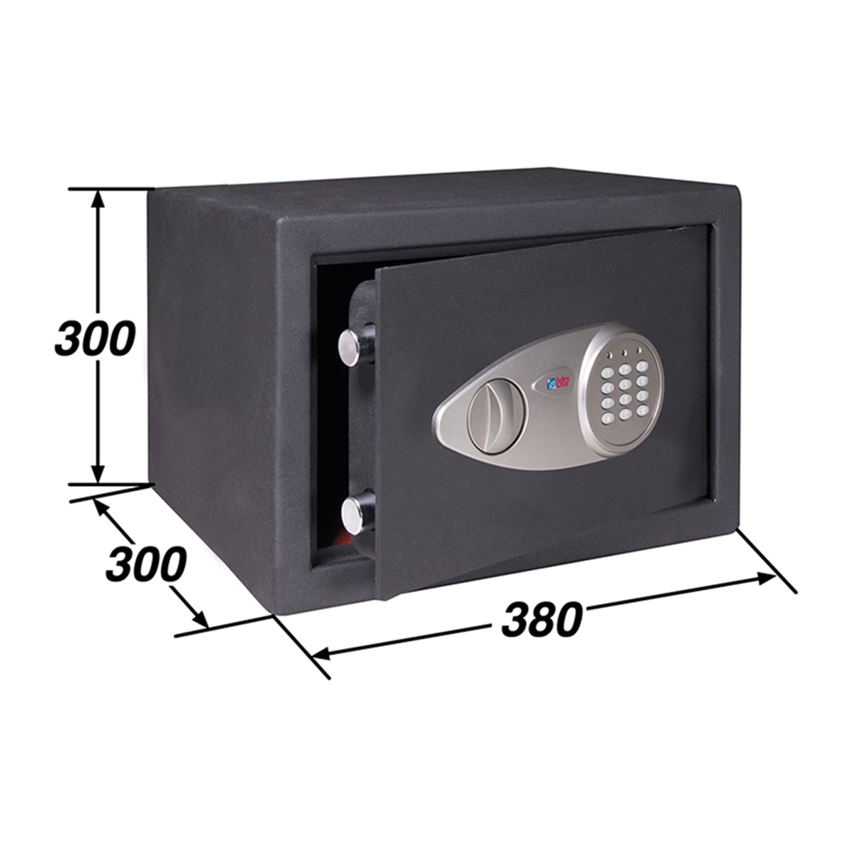 Caja Fuerte Electrónica de Sobreponer Alpha 30 Negro-6