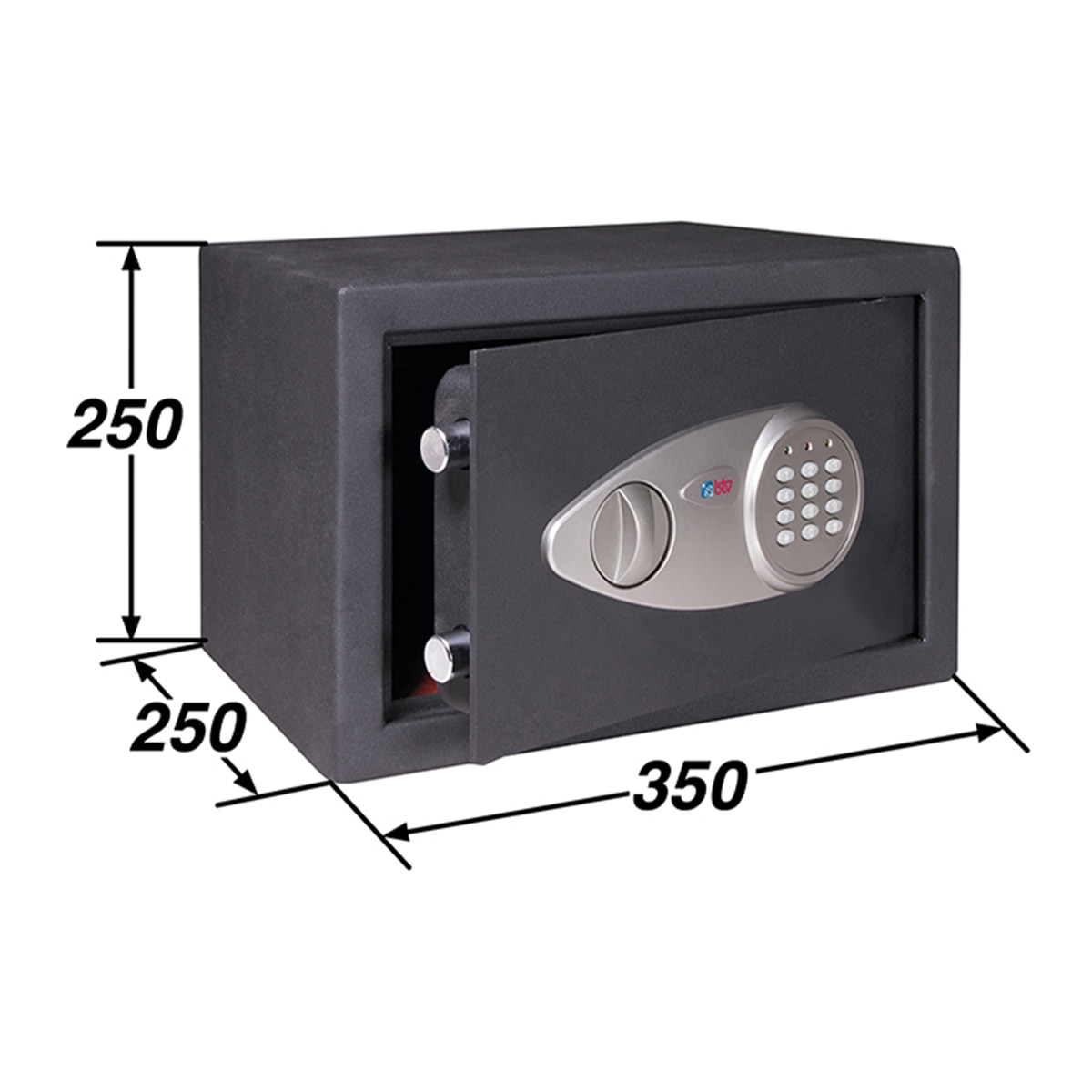 Caja Fuerte Electrónica de Sobreponer Alpha 25 Negro-6