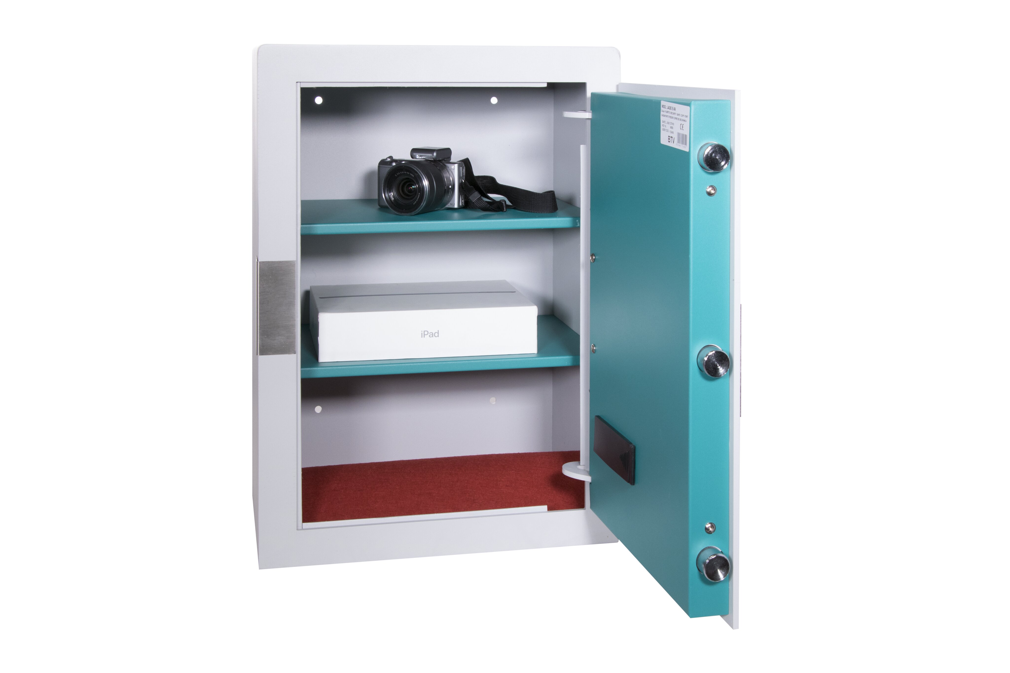 Cofre de Sobrepor Jade E-56 Cinzento / Turquesa-2